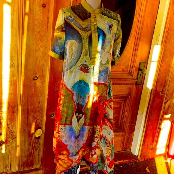 🌹Vintage %100 Silk Dress🌹Delicate & beautiful🌹 - Picture 2 of 16